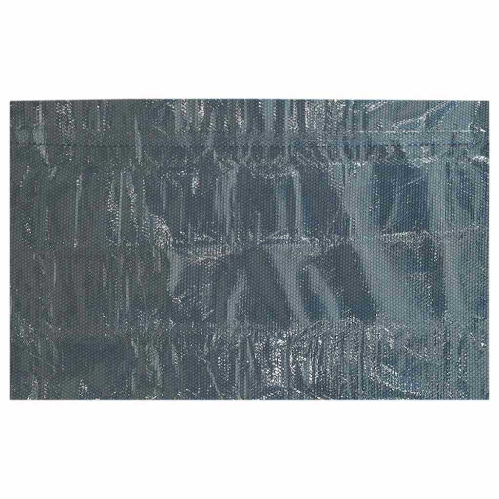 92986 vidaXL Floating PE Solar Pool Film 400x200 cm Black and Blue