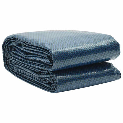 vidaXL Pool Cover | Black and Blue | Thick PE film with air chambers | Large