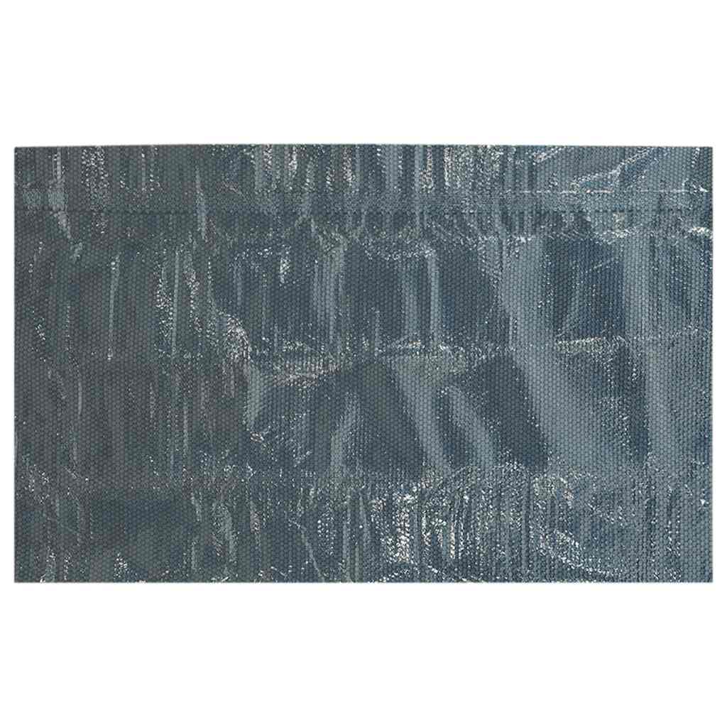 vidaXL Pool Cover | Black and Blue | Thick PE film with air chambers | Large