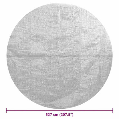 93003 vidaXL Floating PE Solar Pool Film 527 cm Grey