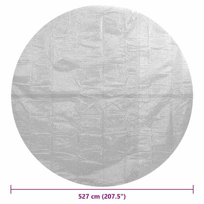 93003 vidaXL Floating PE Solar Pool Film 527 cm Grey