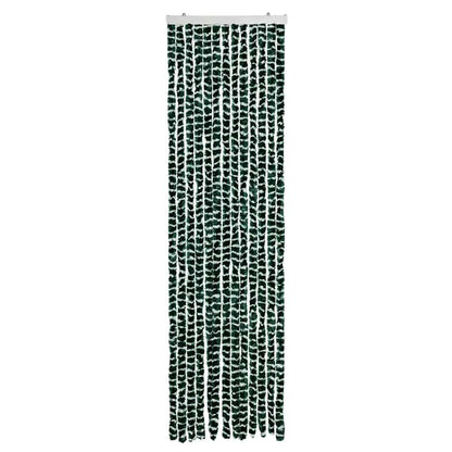 vidaXL Insect Curtain Green and White 56x185 cm Chenille
