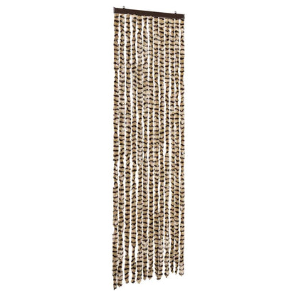 vidaXL Insect Curtain Beige and Brown 56x185 cm Chenille