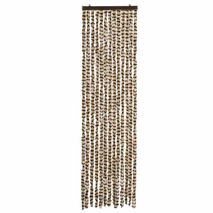 vidaXL Insect Curtain Beige and Brown 56x185 cm Chenille