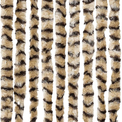 vidaXL Insect Curtain Beige and Brown 56x185 cm Chenille