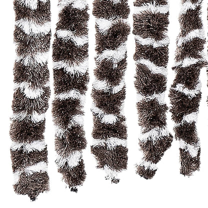 vidaXL Insect Curtain Brown and White 90x220 cm Chenille