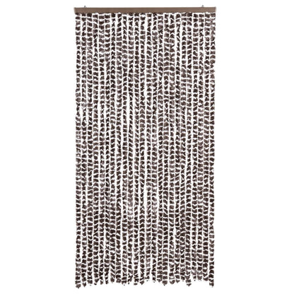 vidaXL Insect Curtain Brown and White 100x220 cm Chenille