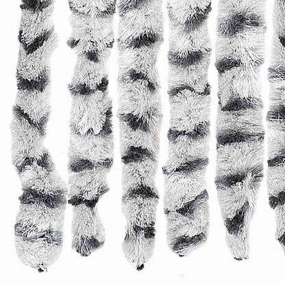 325454 vidaXL Insect Curtain Light and Dark Grey 56x185 cm Chenille