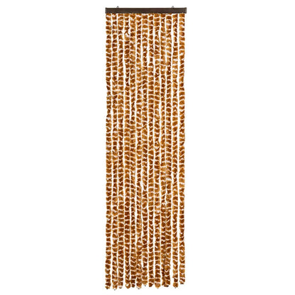 vidaXL Insect Curtain Ochre and White 56x185 cm Chenille