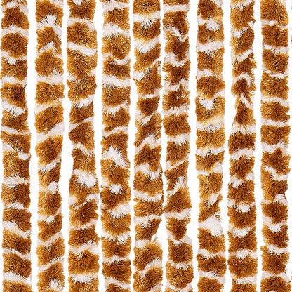vidaXL Insect Curtain Ochre and White 56x185 cm Chenille