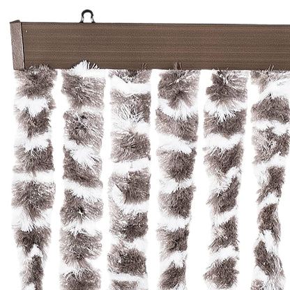 vidaXL Insect Curtain Taupe and White 90x220 cm Chenille