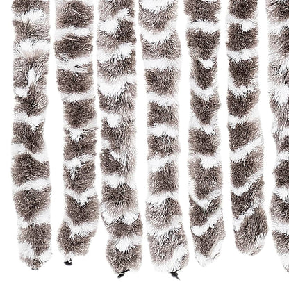 vidaXL Insect Curtain Taupe and White 90x220 cm Chenille