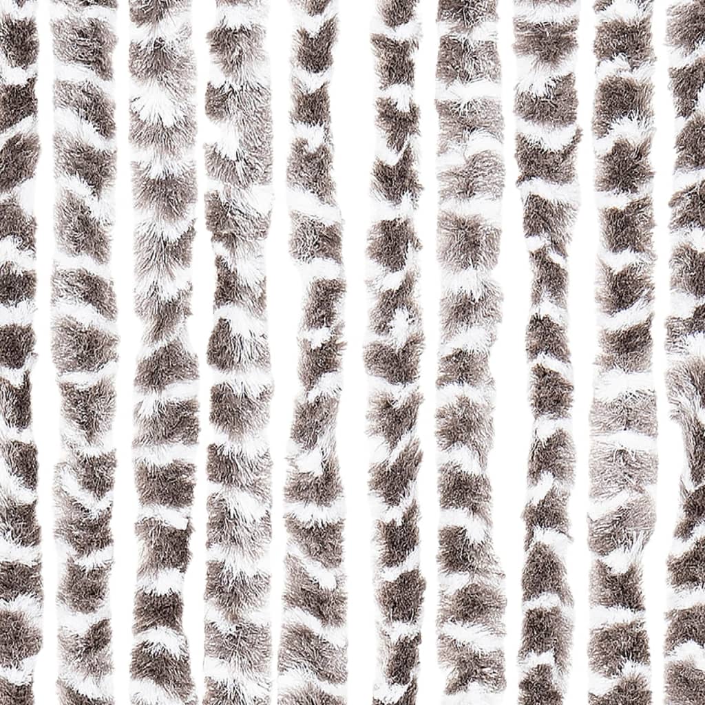 vidaXL Insect Curtain Taupe and White 90x220 cm Chenille