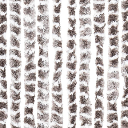 vidaXL Insect Curtain Taupe and White 90x220 cm Chenille