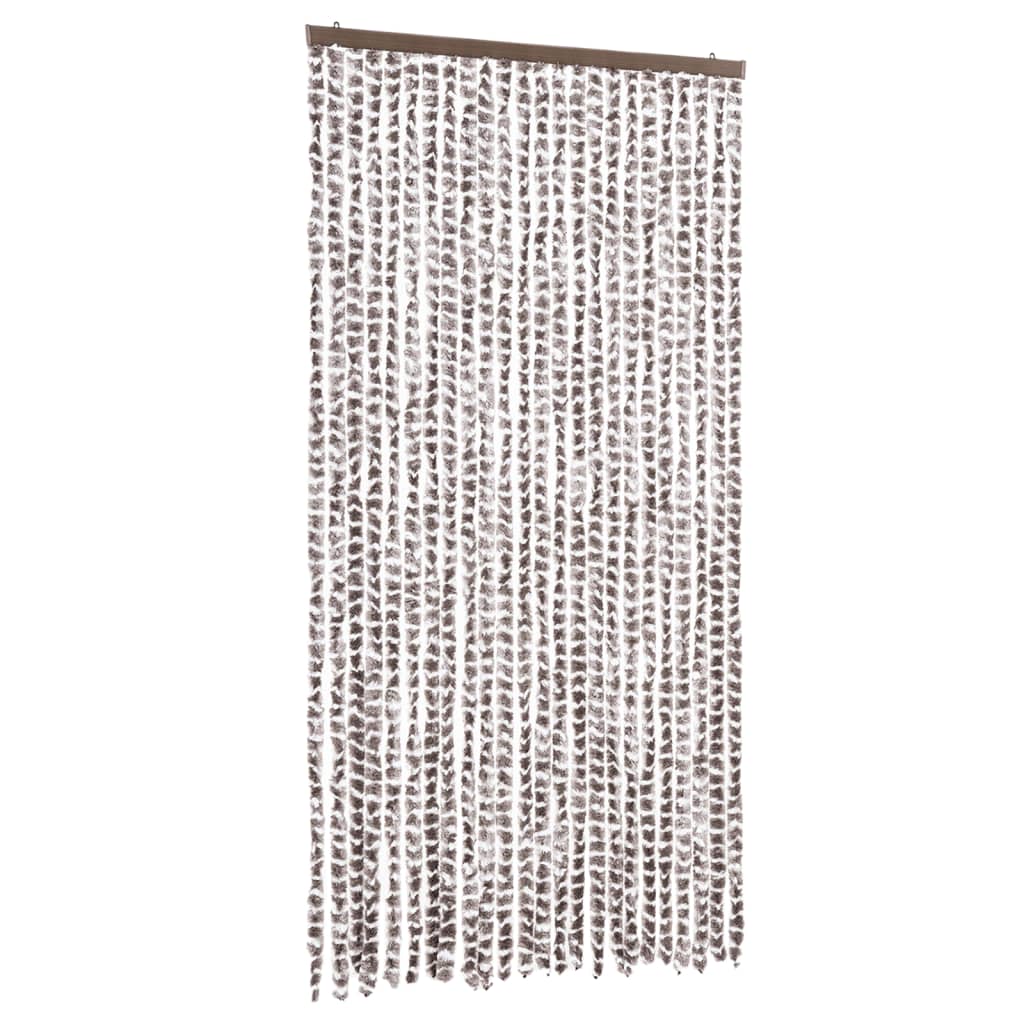 vidaXL Insect Curtain Taupe and White 100x220 cm Chenille