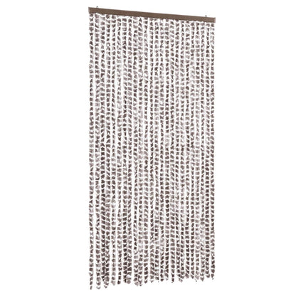 vidaXL Insect Curtain Taupe and White 100x220 cm Chenille