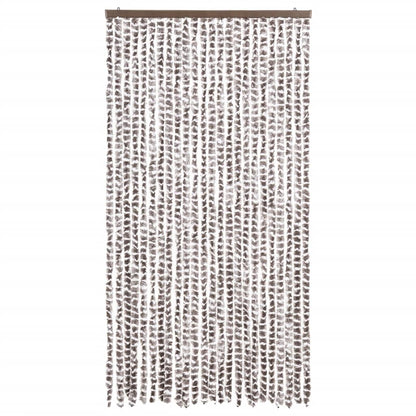 vidaXL Insect Curtain Taupe and White 100x220 cm Chenille