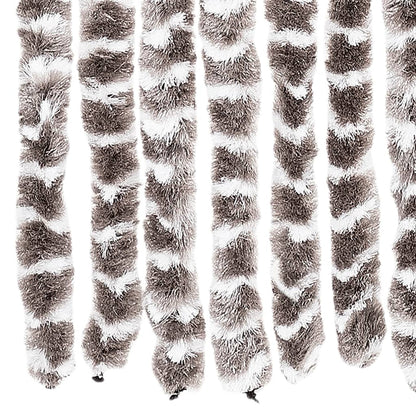 vidaXL Insect Curtain Taupe and White 100x220 cm Chenille