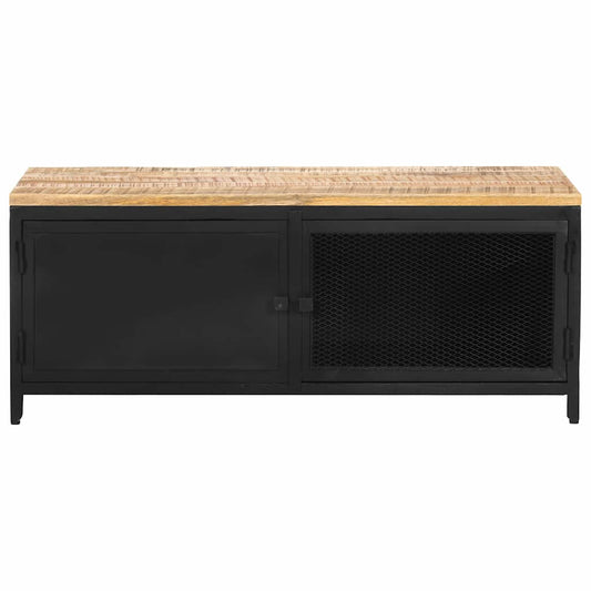 323136 vidaXL Coffee Table 90x50x37 cm Solid Rough Mango Wood
