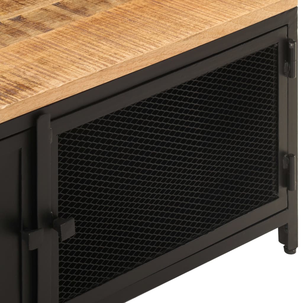 vidaXL Coffee Table 90x50x37 cm Solid Rough Mango Wood