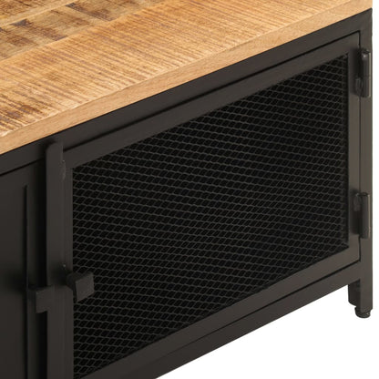 323136 vidaXL Coffee Table 90x50x37 cm Solid Rough Mango Wood