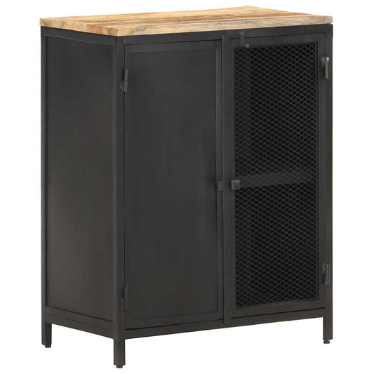 vidaXL Sideboard 60x35x78 cm Solid Rough Mango Wood