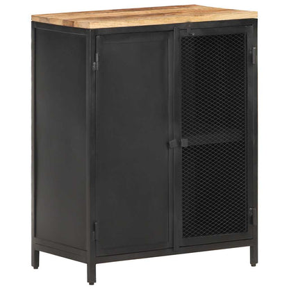 vidaXL Sideboard 60x35x78 cm Solid Rough Mango Wood