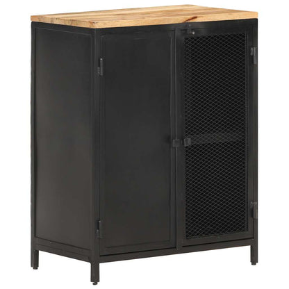 vidaXL Sideboard 60x35x78 cm Solid Rough Mango Wood