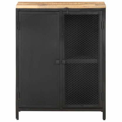 vidaXL Sideboard 60x35x78 cm Solid Rough Mango Wood