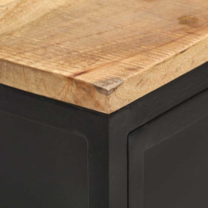 vidaXL Sideboard 60x35x78 cm Solid Rough Mango Wood