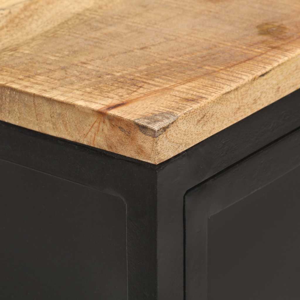 vidaXL Sideboard 60x35x78 cm Solid Rough Mango Wood