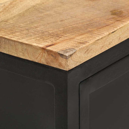 vidaXL Sideboard 60x35x78 cm Solid Rough Mango Wood