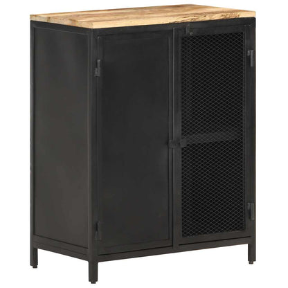 vidaXL Sideboard 60x35x78 cm Solid Rough Mango Wood