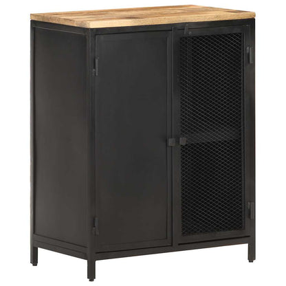 vidaXL Sideboard 60x35x78 cm Solid Rough Mango Wood