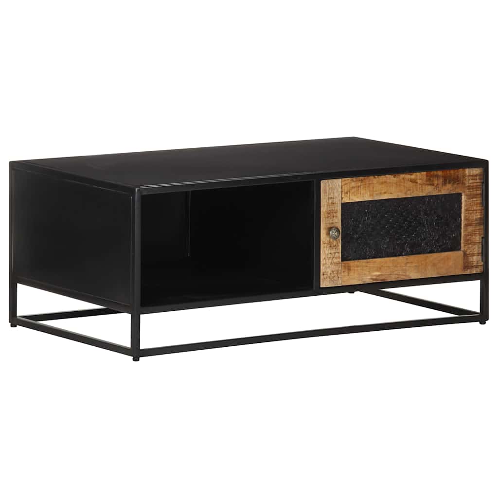 323149 vidaXL Coffee Table 90x50x35 cm Rough Mango Wood