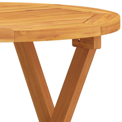 vidaXL Bistro Table Ø46x47 cm Solid Wood Acacia