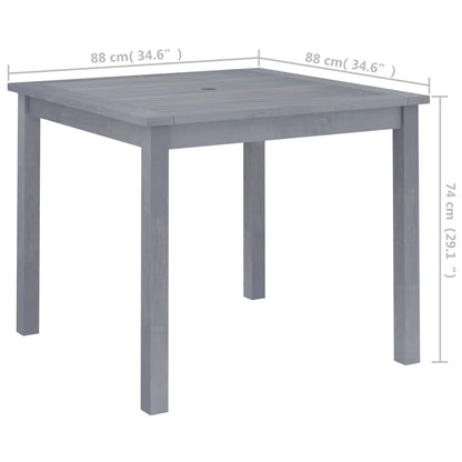 vidaXL Garden Dining Table 88x88x74 cm Solid Acacia Wood