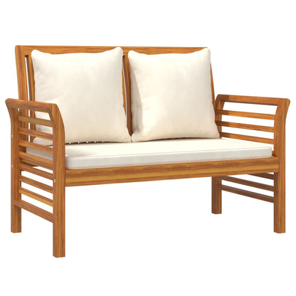 vidaXL Garden Lounge Set | Cream White | Solid Acacia wood | 2-seater