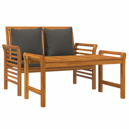 vidaXL Garden Lounge Set | Dark Grey | Solid Acacia Wood, Polyester Foam