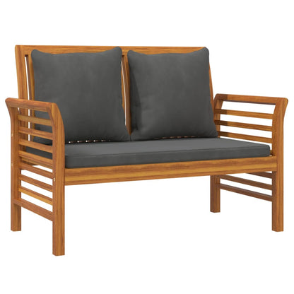 vidaXL Garden Lounge Set | Dark Grey | Solid Acacia Wood, Polyester Foam