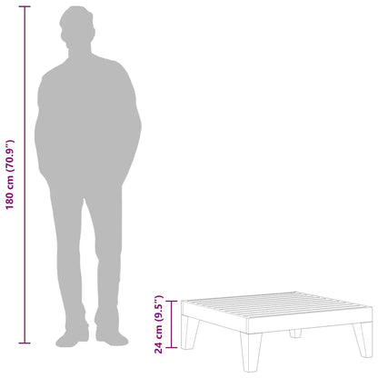 vidaXL Garden Table | Natural Wood | Solid Acacia Wood | Medium | Modular