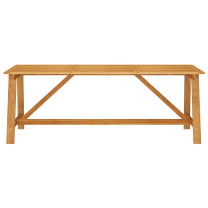vidaXL Garden Dining Table 206x100x74 cm Solid Acacia Wood