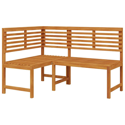 vidaXL Corner Bench | Brown | Solid Acacia Wood | 140 cm corner bench