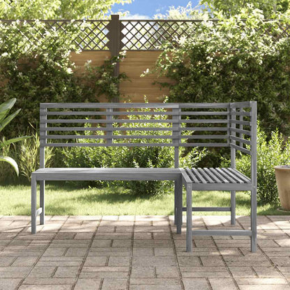 vidaXL Corner Bench | Grey | Solid acacia wood with a grey wash finish | Medium