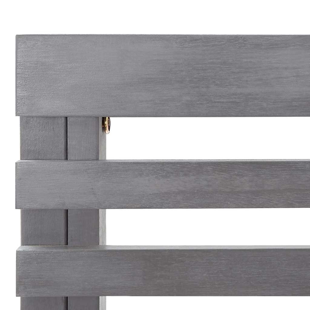 vidaXL Corner Bench | Grey | Solid acacia wood with a grey wash finish | Medium