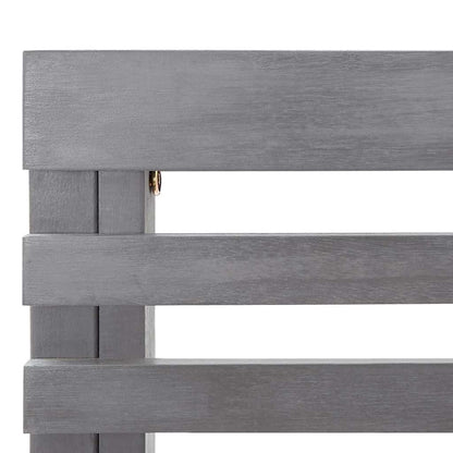 vidaXL Corner Bench | Grey | Solid acacia wood with a grey wash finish | Medium
