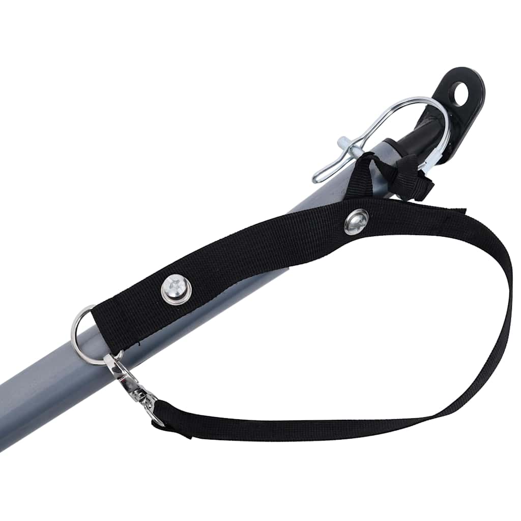 vidaXL Bike Trailer Black and Grey 65 kg