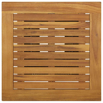 313463 vidaXL Bar Table Black 60x60x110 cm Poly Rattan and Solid Acacia Wood