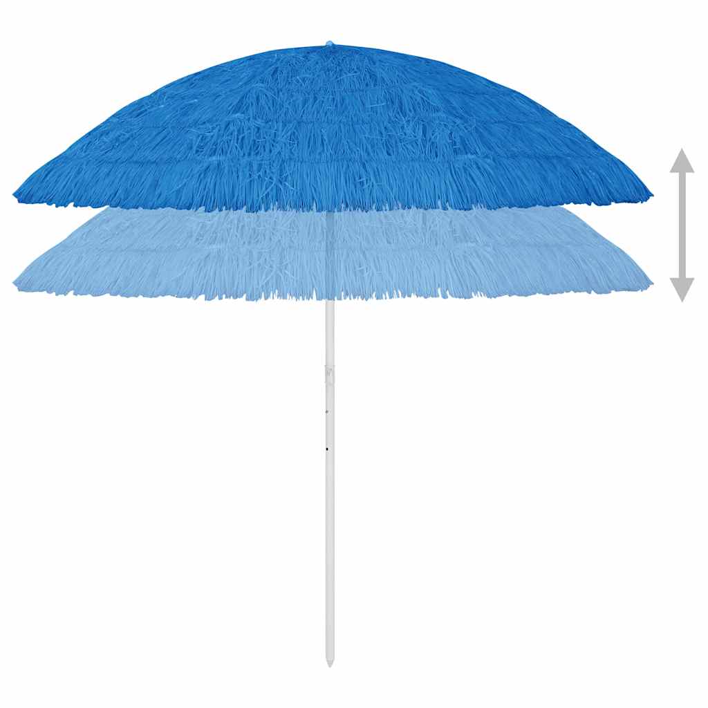 314696 vidaXL Hawaii Beach Parasol Blue 300 cm