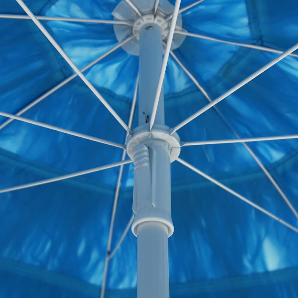 314696 vidaXL Hawaii Beach Parasol Blue 300 cm